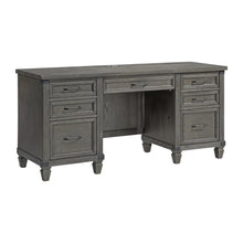 Load image into Gallery viewer, 7929 66&quot; Pewter Credenza Desk (Hutch sold separately)$1,199.95
