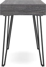 Load image into Gallery viewer, 7913 36&quot; Charcoal Desk w/Black Iron Legs $149.95