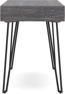 7913 36" Charcoal Desk w/Black Iron Legs $149.95