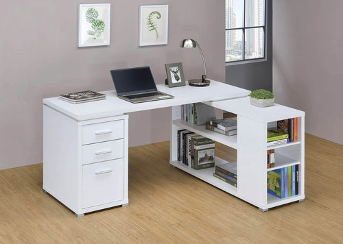 4101 White L-Shape Desk $349.95