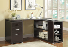 Load image into Gallery viewer, 3897 60&quot; Espresso L-Shape Desk $299.95