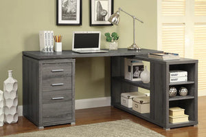 3897 Espresso L-Shape Desk $349.95