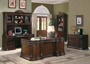 #2257 72" Traditional Rich Brown Executive Desk $2,099.95