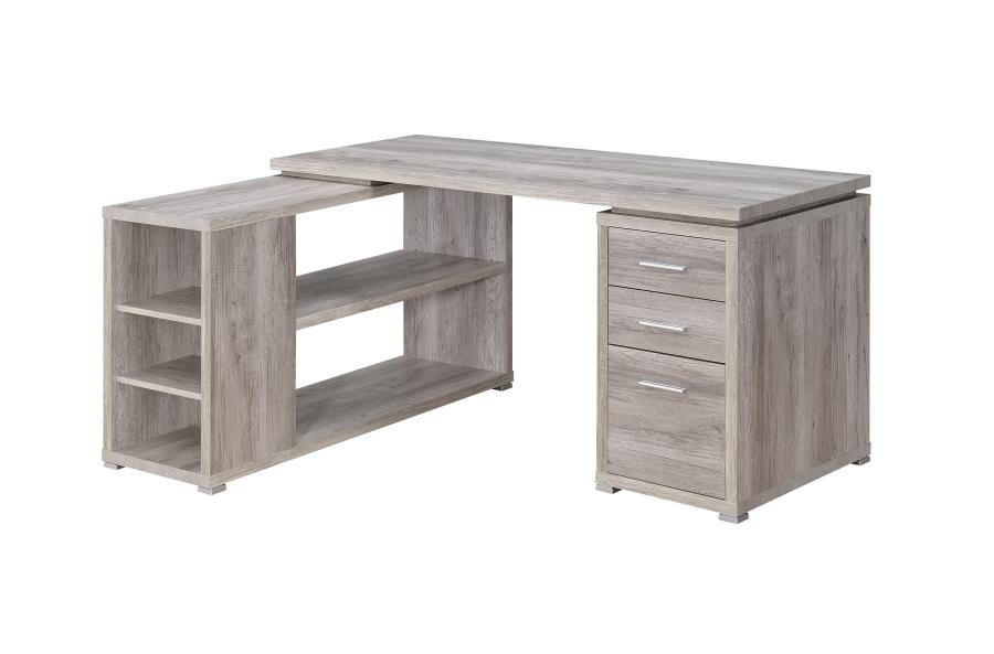 #6963 Driftwood L-Shape Desk $349.95