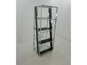 #7279 Chrome and Glass Bookcase $349.95