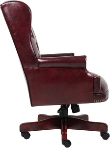 3980 Oxblood Wing Back Executive Desk Chair $399.95