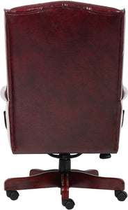 3980 Oxblood Wing Back Executive Desk Chair $399.95