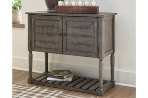 Antique Gray Accent Cabinet