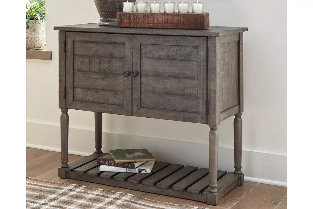 Antique Gray Accent Cabinet