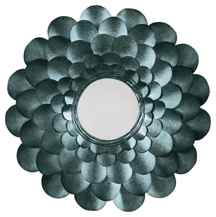 Devmore Blue Petal Mirror