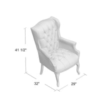 Load image into Gallery viewer, 3428 Black Wing Back Chair $379.95