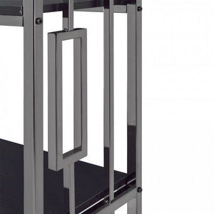 #6536 Espresso Metal Shelf $299.95