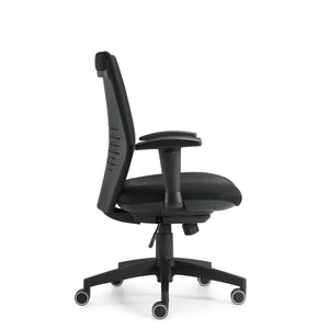 7996 Black Fabric Synchro-Tilter Desk Chair