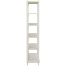Load image into Gallery viewer, #7086 Gray Skies 5 Shelf White &quot;X&quot; Back Bookshelf $499.95