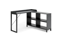 Load image into Gallery viewer, #7640 47&quot; Black Grained Desk w/Return $188.00