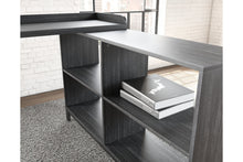 Load image into Gallery viewer, #7640 47&quot; Black Grained Desk w/Return $188.00