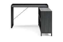 Load image into Gallery viewer, #7640 47&quot; Black Grained Desk w/Return $188.00