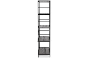 7534 Dark Oak and Metal Bookcase $169.95