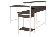 Load image into Gallery viewer, #6370 55&quot; L Shaped Desk w/Storage White Frame $339.95