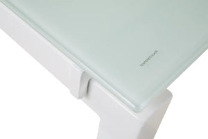 #3515 White Glass Top L-Shape Desk $299.95