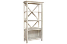 Load image into Gallery viewer, #6348 4 Shelf Rustic White Bookcase $399.95