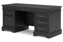Load image into Gallery viewer, 8062 66&quot; Vintage Black Executive Desk $988.00