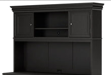 Load image into Gallery viewer, #8063 Vintage Black Hutch $699.95 (Credenza Sold Separately)