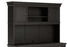 Load image into Gallery viewer, #8063 Vintage Black Hutch $699.95 (Credenza Sold Separately)