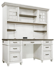 Load image into Gallery viewer, #6114 Aged Ivory Hutch $899.95 (Credenza Sold Separately)