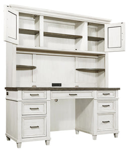 #6114 Aged Ivory Hutch $899.95 (Credenza Sold Separately)