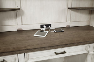 #6114 Aged Ivory Hutch $899.95 (Credenza Sold Separately)