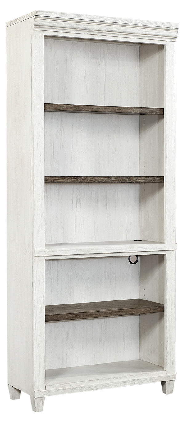 6115 Aged Ivory Open Bookcase $799.95