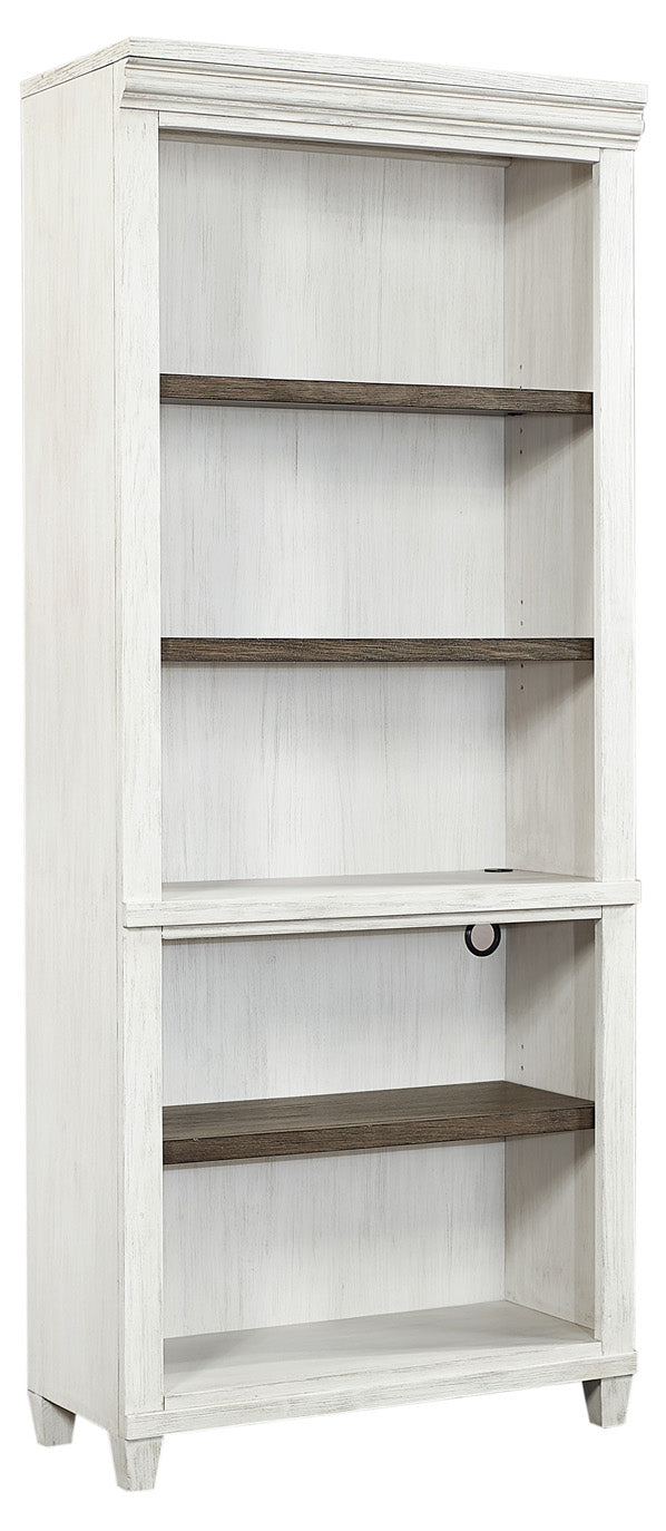 #6115 Aged Ivory Open Bookcase $799.95
