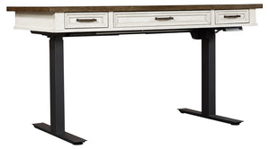 7882 60" Aged Ivory Power Lift Top Desk $1,199.95