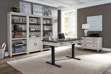 Load image into Gallery viewer, #7882 Aged Ivory Power Lift Top Desk $1,299.95