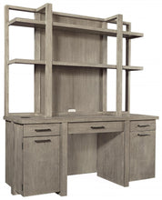 Load image into Gallery viewer, 7506 66&quot; Gray Linen Credenza (Hutch sold separately) $1,299.95