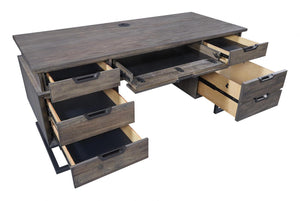 #7511 66" Contemporary Iron Executive Desk $1,399.95