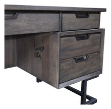 Load image into Gallery viewer, #7511 66&quot; Contemporary Iron Executive Desk $1,399.95