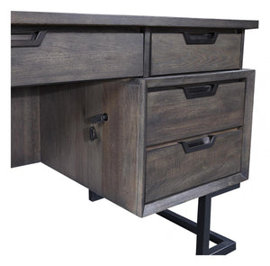 #7511 66" Contemporary Iron Executive Desk $1,399.95
