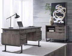 Contemporary Iron Lateral File Cabinet