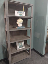 Load image into Gallery viewer, #7884 Weathered Gray Open Bookcase $699.95