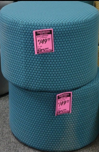 Teal or Red Large Ottoman USED Chair $49.98 each