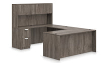 Load image into Gallery viewer, 6 PC Pre-Configured 71&quot; Laminate U Shape Desk w/Hutch $1,889.95