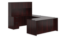 Load image into Gallery viewer, 6 PC Pre-Configured 71&quot; Laminate U Shape Desk w/Hutch $1,889.95