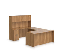 Load image into Gallery viewer, 6 PC Pre-Configured 71&quot; Laminate U Shape Desk w/Hutch $1,889.95