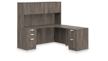 Load image into Gallery viewer, 5 PC Pre-Configured 71&quot; Laminate L-Shape Credenza w/Hutch $1,569.95