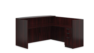 3 PC Pre-Configured 71" Laminate Receptionist Desk w/Return $1,159.95