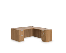 Load image into Gallery viewer, 4 PC Pre-Configured 66&quot; Laminate L-Shape Desk $1,079.95