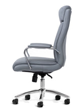 Load image into Gallery viewer, 5288 Gray Vinyl and Chrome Desk Chair
