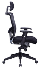 Load image into Gallery viewer, 3443 Black Mesh Back Desk Chair With Headrest